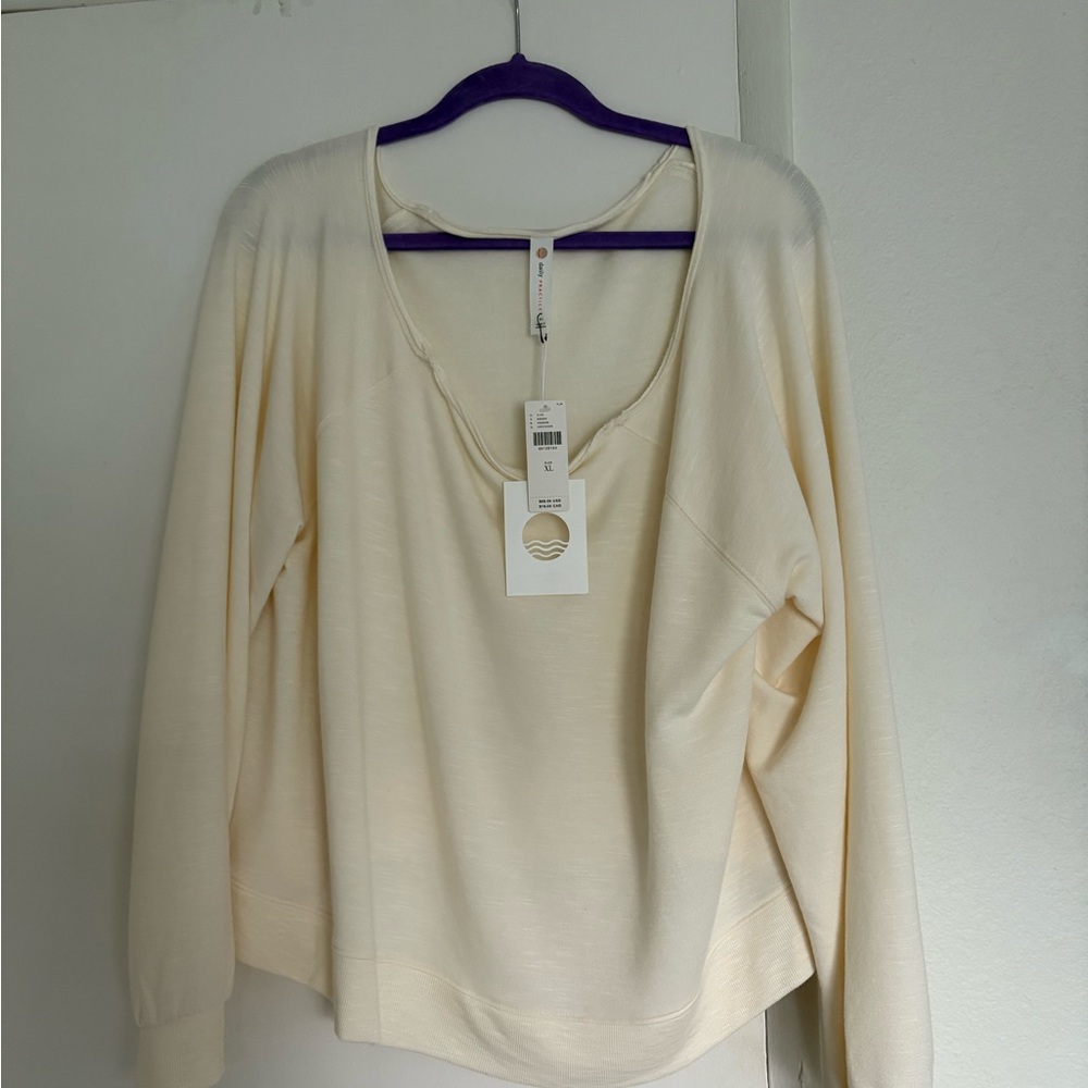NWT Anthropologie Daily Practice XL Sweatshirt